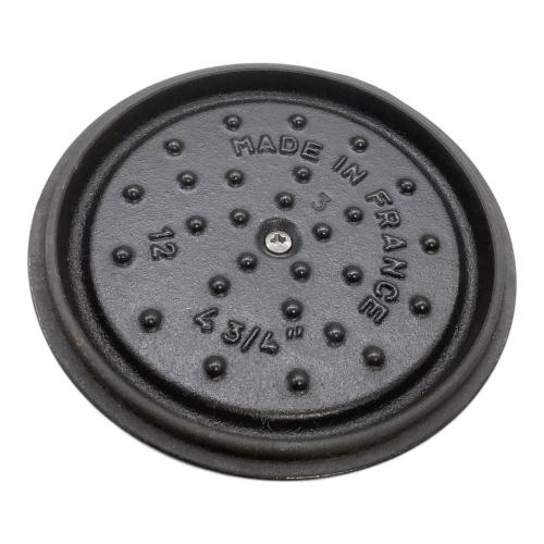 Staub (ストウブ) ピコココット ラウンド グレー/12cm