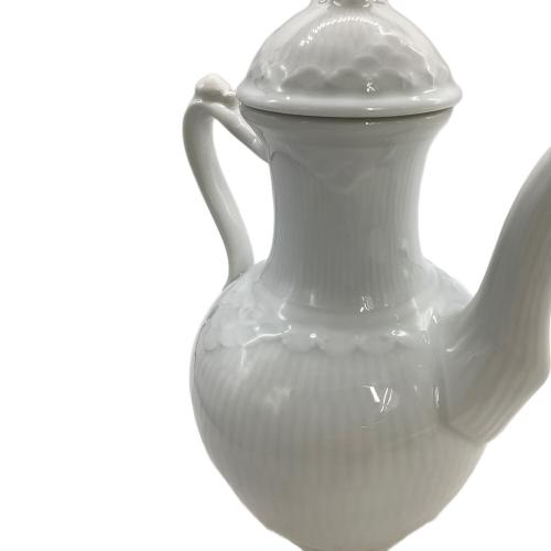 ROYAL COPENHAGEN (ロイヤル・コペンハーゲン) ティーポット ホワイトフルーテッド