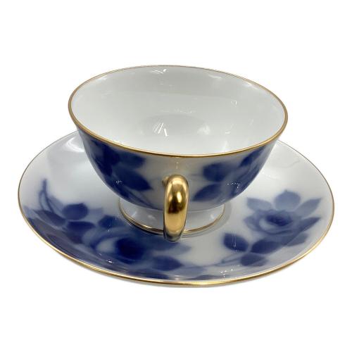 大倉陶園 (オオクラトウエン) カップ&ソーサー ブルーローズ(8011)