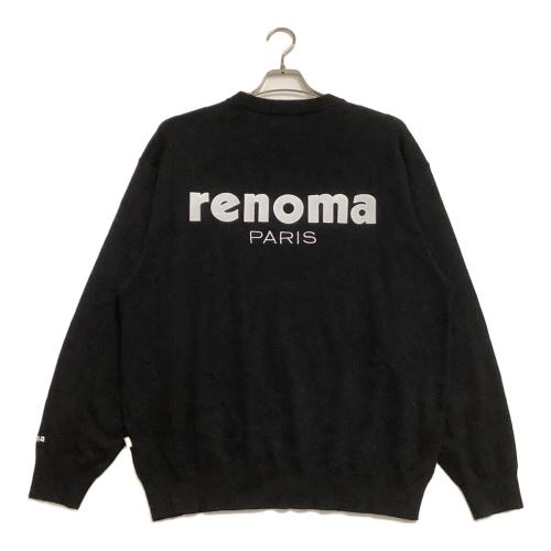 renoma (レノマ) ゴルフウェア(トップス) RG4406-019 HIGH GAUGE CREW NECK KNIT メンズ SIZE L ブラック