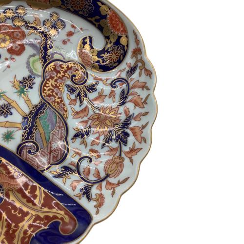 有田焼 (アリタヤキ) 盛皿 染錦松竹梅鳳凰文