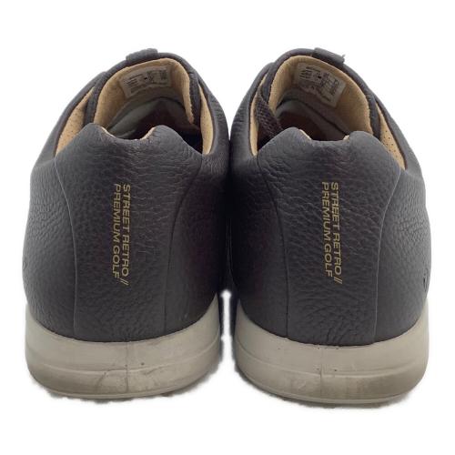 ECCO (エコー) Golf Street Retro Hybrid ゴルフシューズ EU41 ブラウン×ホワイト