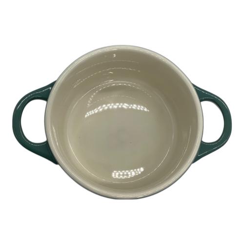 LE CREUSET (ルクルーゼ) 両手鍋 ミニココット・ロンド 14cm グリーン ノエル