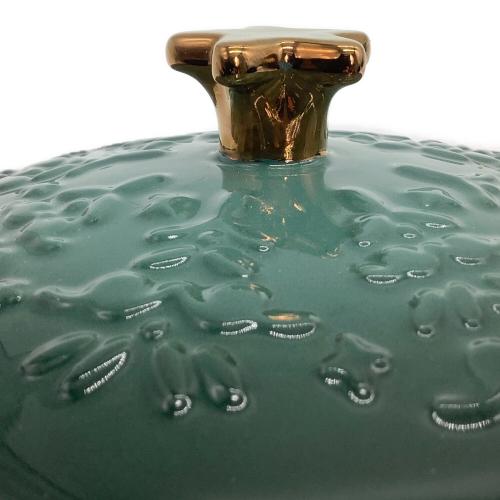 LE CREUSET (ルクルーゼ) 両手鍋 ミニココット・ロンド 14cm グリーン ノエル