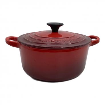 LE CREUSET (ルクルーゼ) 両手鍋 レッド ココット・オーバル 27
