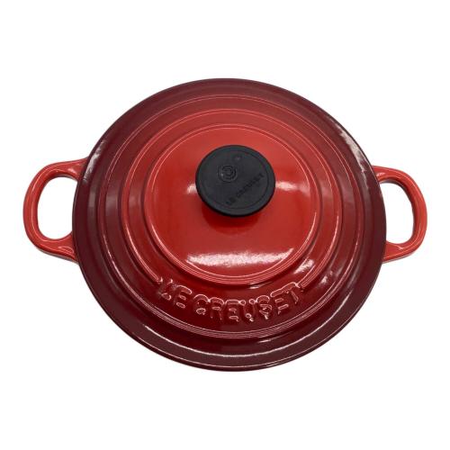 LE CREUSET (ルクルーゼ) 両手鍋 18cm チェリーレッド ココット・ロンド