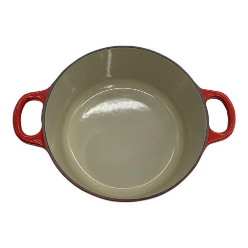 LE CREUSET (ルクルーゼ) 両手鍋 18cm チェリーレッド ココット・ロンド