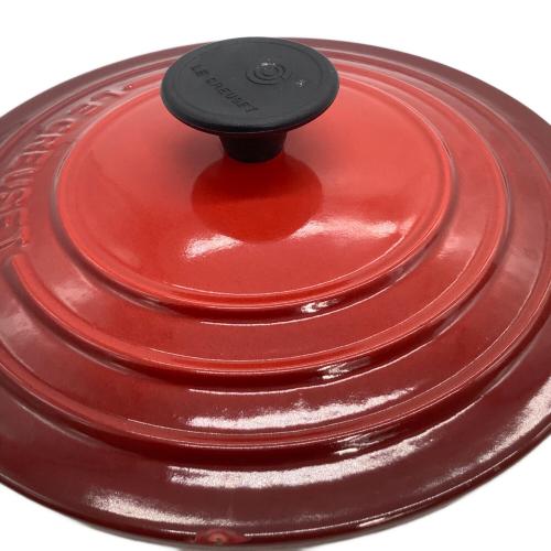 LE CREUSET (ルクルーゼ) 両手鍋 18cm チェリーレッド ココット・ロンド