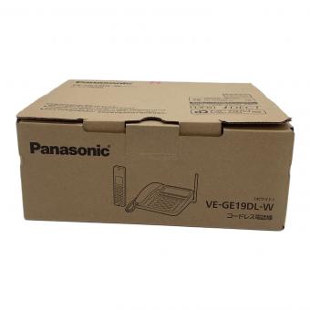 Panasonic (パナソニック) 子機付電話機 VE-GE19DL-W 2024年製