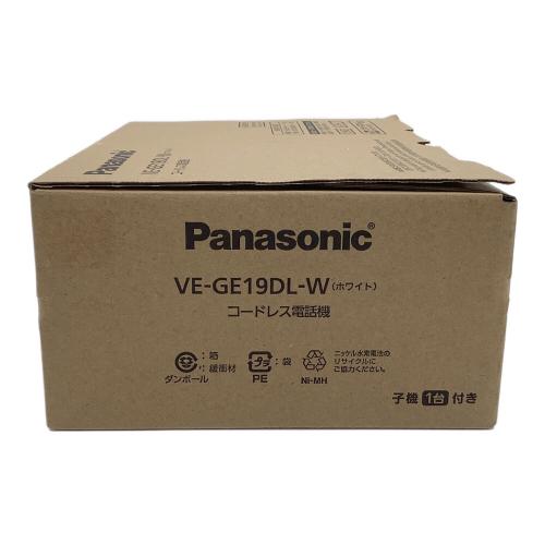 Panasonic (パナソニック) 子機付電話機 VE-GE19DL-W 2024年製
