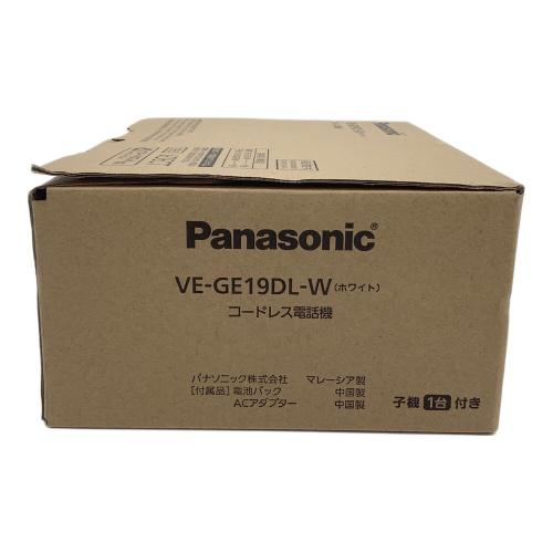 Panasonic (パナソニック) 子機付電話機 VE-GE19DL-W 2024年製