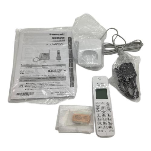 Panasonic (パナソニック) 子機付電話機 VE-GE19DL-W 2024年製