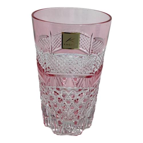 KAGAMI (カガミ) 江戸切子ペアタンブラー 魚子に六角籠目紋