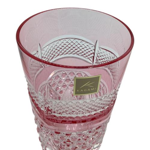 KAGAMI (カガミ) 江戸切子ペアタンブラー 魚子に六角籠目紋