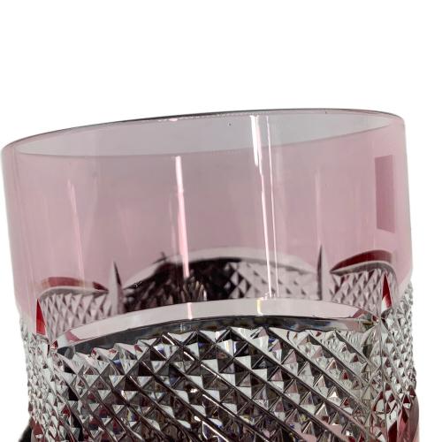 KAGAMI (カガミ) 江戸切子ペアタンブラー 魚子に六角籠目紋