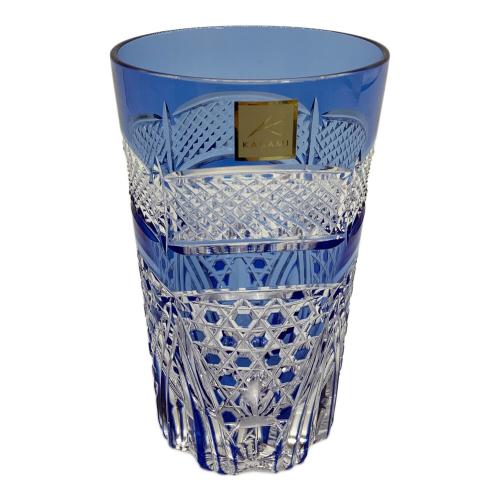 KAGAMI (カガミ) 江戸切子ペアタンブラー 魚子に六角籠目紋