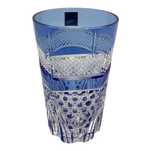 KAGAMI (カガミ) 江戸切子ペアタンブラー 魚子に六角籠目紋