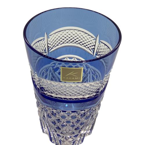 KAGAMI (カガミ) 江戸切子ペアタンブラー 魚子に六角籠目紋