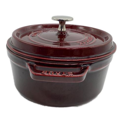 Staub (ストウブ) 両手鍋 18cm グレナティンレッド ココットラウンド