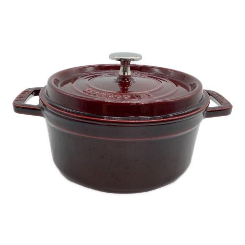 Staub (ストウブ) 両手鍋 18cm グレナティンレッド ココットラウンド