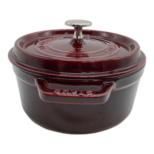 Staub (ストウブ) 両手鍋 18cm グレナティンレッド ココットラウンド