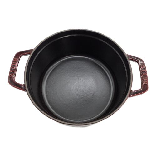 Staub (ストウブ) 両手鍋 18cm グレナティンレッド ココットラウンド