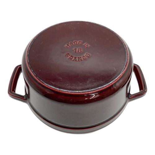 Staub (ストウブ) 両手鍋 18cm グレナティンレッド ココットラウンド