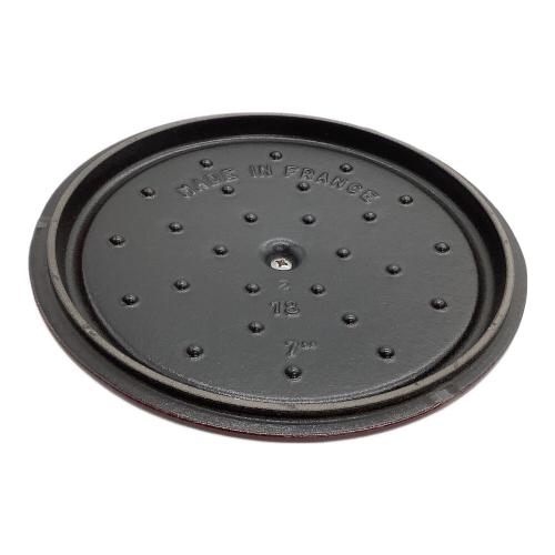 Staub (ストウブ) 両手鍋 18cm グレナティンレッド ココットラウンド