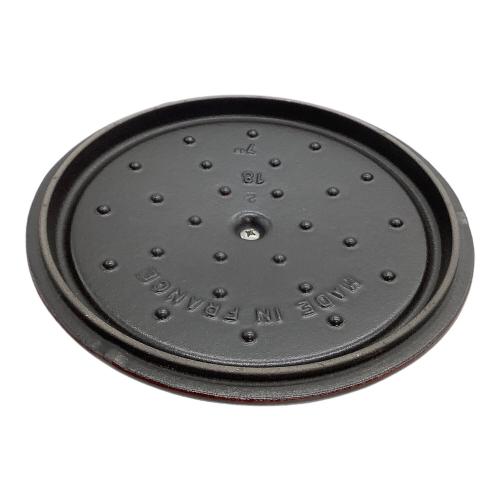 Staub (ストウブ) 両手鍋 18cm グレナティンレッド ココットラウンド