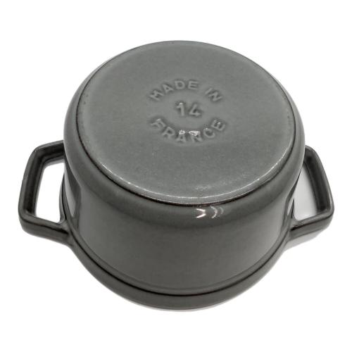 Staub (ストウブ) 両手鍋 グレー ココットロンド