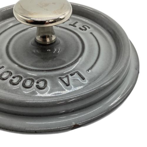 STAUB 両手鍋 グレー 22cm Staub (ストウブ) 両手鍋 グレー 20cm/Wa-NABE 20cm（カンパーニュ
