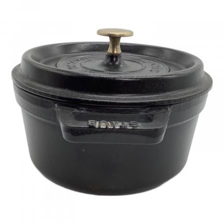 ストウブ鍋 STAUB 両手鍋　20cm Staub (ストウブ) 両手鍋 20cm ブラック｜トレファクONLINE