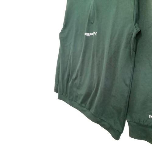 PUMA (プーマ) バックプリント 1/4ジップ ジャケット ゴルフウェア(トップス) 638366 メンズ SIZE M グリーン