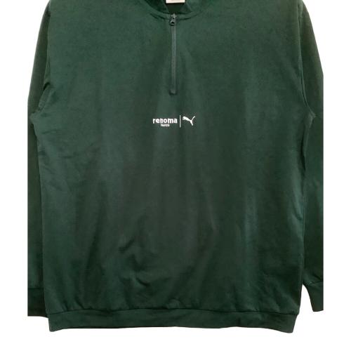 PUMA (プーマ) バックプリント 1/4ジップ ジャケット ゴルフウェア(トップス) 638366 メンズ SIZE M グリーン