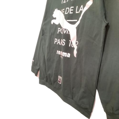 PUMA (プーマ) バックプリント 1/4ジップ ジャケット ゴルフウェア(トップス) 638366 メンズ SIZE M グリーン