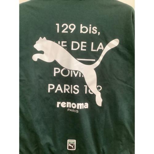 PUMA (プーマ) バックプリント 1/4ジップ ジャケット ゴルフウェア(トップス) 638366 メンズ SIZE M グリーン