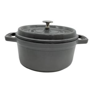 Staub (ストウブ) 両手鍋 約22cm グレー ピコココットラウンド