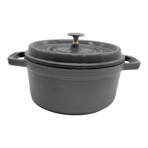 Staub (ストウブ) 両手鍋 約22cm グレー ピコココットラウンド