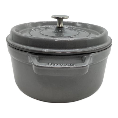 Staub (ストウブ) 両手鍋 約22cm グレー ピコココットラウンド