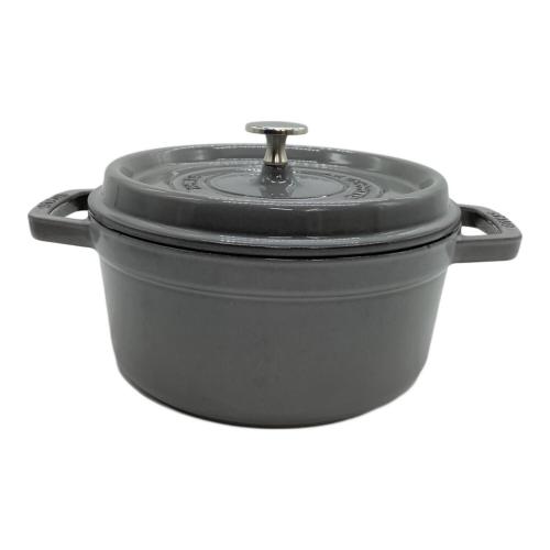 Staub (ストウブ) 両手鍋 約22cm グレー ピコココットラウンド