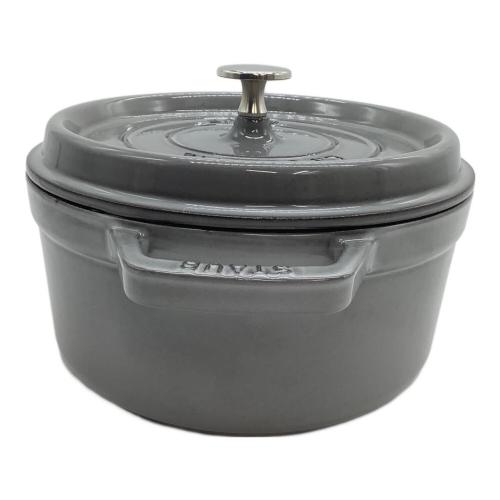 Staub (ストウブ) 両手鍋 約22cm グレー ピコココットラウンド