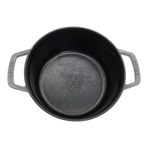 Staub (ストウブ) 両手鍋 約22cm グレー ピコココットラウンド