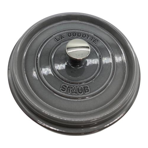 Staub (ストウブ) 両手鍋 約22cm グレー ピコココットラウンド