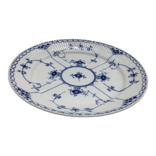 ROYAL COPENHAGEN (ロイヤル・コペンハーゲン) 大皿 27cm ブルーフルーテッド・ハーフレース