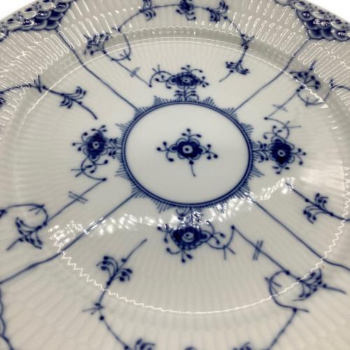 ROYAL COPENHAGEN (ロイヤル・コペンハーゲン) 大皿 27cm ブルーフルーテッド・ハーフレース