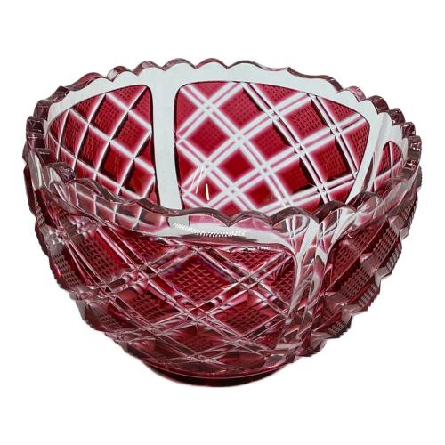 薩摩切子 (サツマキリコ) 切子向付鉢 薩摩ガラス工芸作
