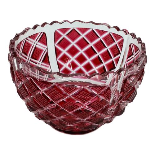薩摩切子 (サツマキリコ) 切子向付鉢 薩摩ガラス工芸作