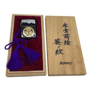 ZIPPO (ジッポ) オイルライター 本金蒔絵 葵ノ紋