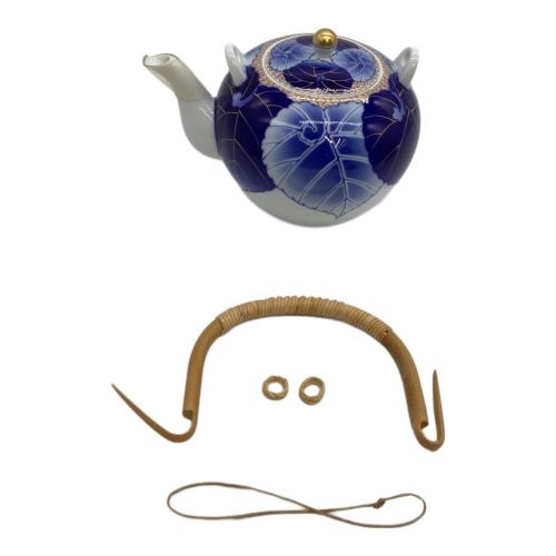 香蘭社 (コウランシャ) 茶器揃 愁海棠 染錦模様　急須 湯呑 5客セット