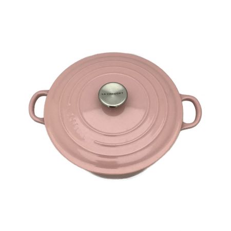 LE CREUSET (ルクルーゼ) 鉛物ホーロー鍋 ピンク